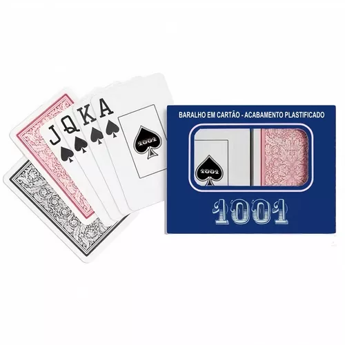 Cartas de Baralho Copag 1001 Azul 110 Cartas em Cartão