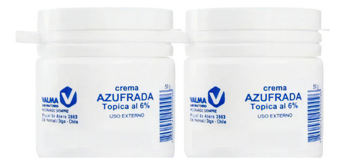 Crema Azufrada 6% X 50gr. , Acné, Dermatitis. Rosácea Pack 2