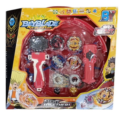 Beyblade Burst Estadio De Batalla Con Lanzadores Y Trompos