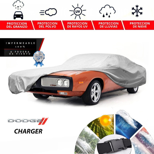 Cover Cubreauto Eua Con Broche Charger 1968