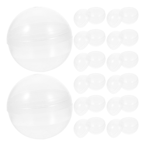 20 Bolas Rellenables De Plástico Transparente, Transparentes