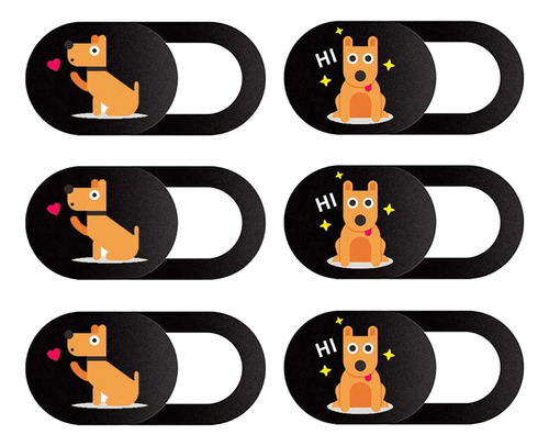 Funda Deslizante Para Cámara Web Con Diseño De Perro, Paquet