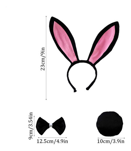 Disfraz De Conejo De Pascua Diadema Con Orejas De Conejo Dia