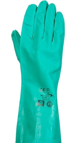 Guantes Bil-vex De Acrilo Nitrilo Largos Talle L - Por Par