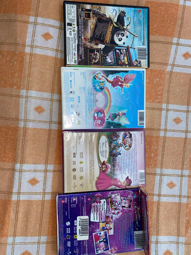 Peliculas Barbie Paris, Adas Y Mosqueteras. Kung Fu Panda 2. (Usado)