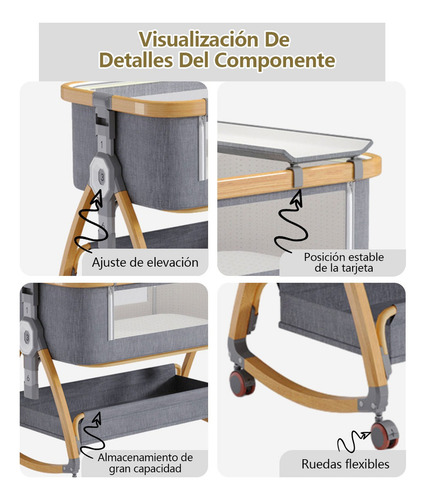 Cuna Corral Bebé Plegable Multifunción - Mosquitero Portátil