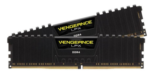 Outlet Memoria Ddr4 16gb (2*8) 2400mhz Corsair Lpx Black