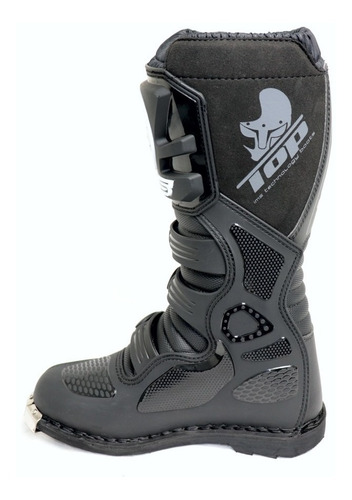 Imagem 3 de 10 de Bota Ims Top Preta Trilha Motocross Enduro