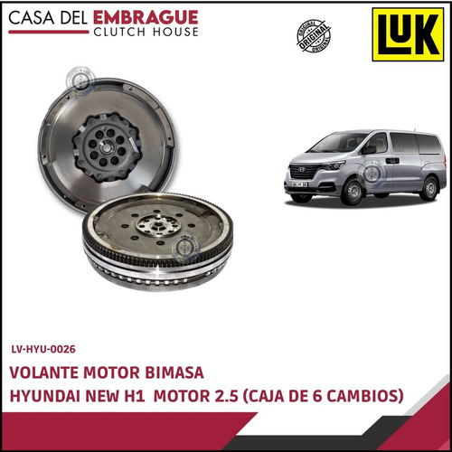 Imagen 1 de 5 de Volante Motor Bimasa Hyundai New H1 Motor 2.5 (6vel)