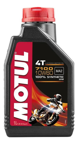 Aceite Motul 7100 10w60 1l Aceite Motor 4t Sintetico Motos