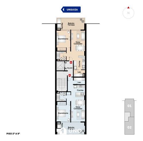 Urquiza Y España - Amplio Dpto De 1 Dormitorio Externo. 