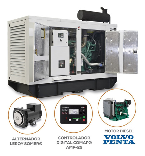Generador Trifásico Evans Automatico 130 Kw Gtc164da220v