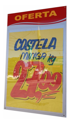 Imagem 3 de 3 de Kit 2un. Painel Placa P/cartaz Meia Folha Oferta Uso Externo