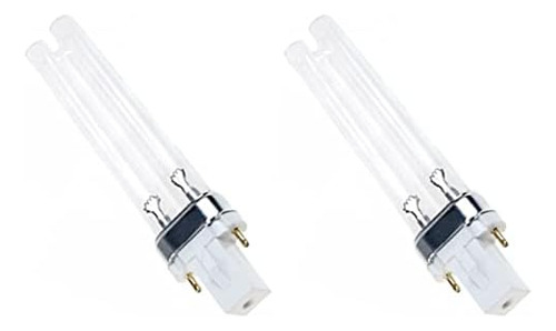 2-bulbs 9 Watt Uv Replacement Bulb For Cf-400uv Cf-500u...