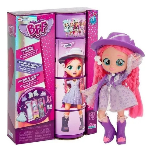 Muñecas Cry Babies Bff Katie 20cm Con Accesorios