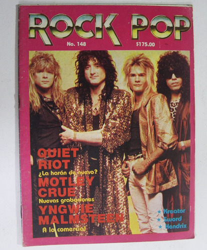 Gusanobass Revista Rock Pop 148 Quiet Riot Yngwie Kreator