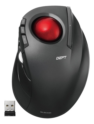 Elecom Deft Trackball Mouse, 2.4ghz Inalambrico, Control De 