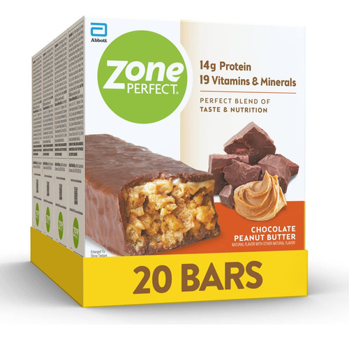 Barras De Proteina Zoneperfect, Masa De Galletas Con Chispas