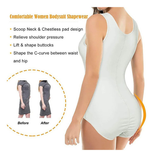 Body Con Cuello En V Para Mujer Con Control De Barriga