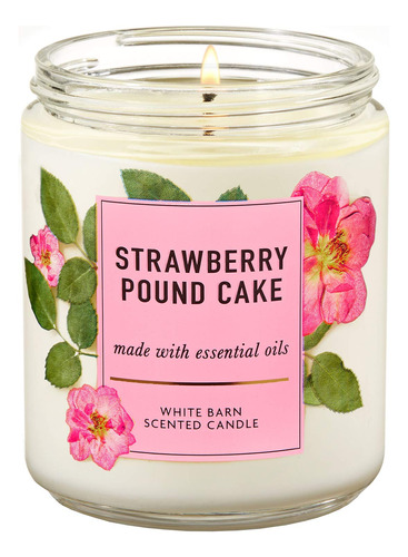 Bath And Body Works White Barn Strawberry Pitberry Cake Sing