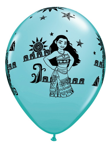 Globos De Cumpleaños Moana Fiesta Temática