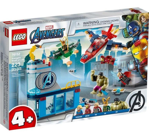 Brinquedo De Montar Os Vingadores Marvel A Ira De Loki Lego Quantidade de peças 223
