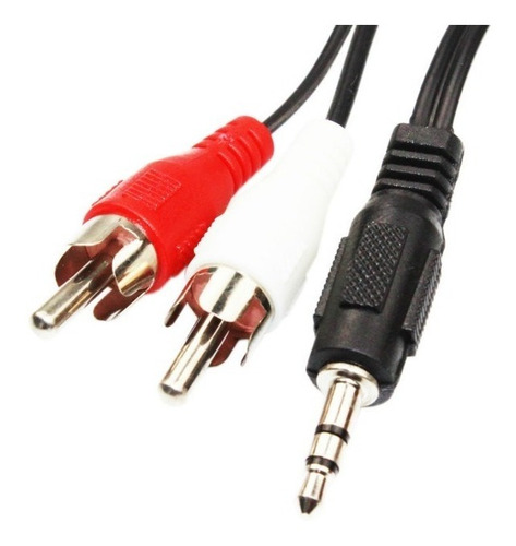 Cable De Plug 3,5mm A 2 Rca -1,50 Mts P/ Pc Parlantes