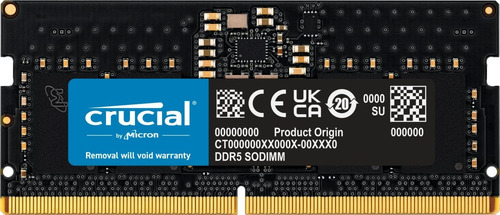 Memória Notebook Crucial 32 Gb Ddr5 4800 Mhz - Dell/vostro