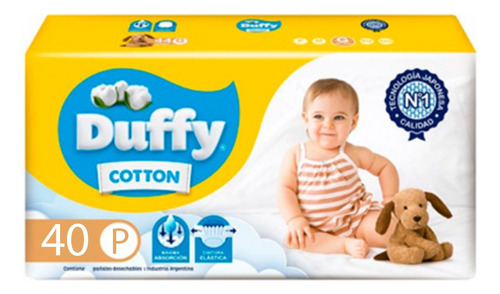 Pañales Para Bebé | Duffy Cotton Mega Pack | P X40 Unidades