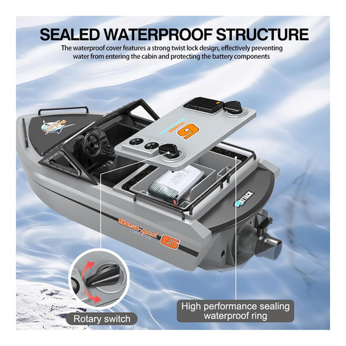 Barco Rc Para Piscina, Bote De Kart De Control Remoto Con De