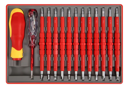 Juego De Destornilladores Intercambiables Aislados Para Elec