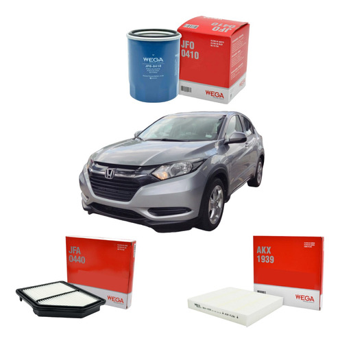 Kit Filtros Wega Honda Hrv - Gutti