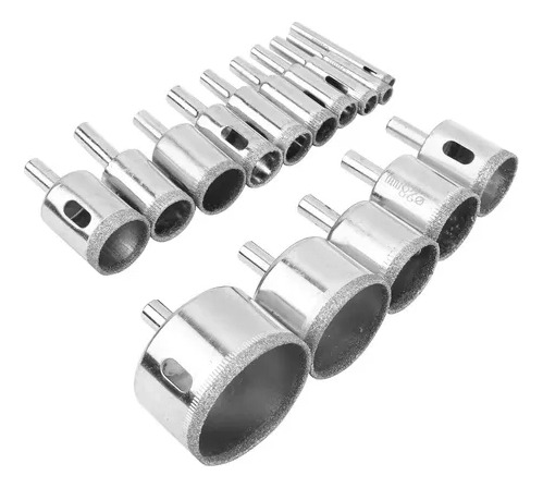 Set 15 Brocas Copa Para Cerámica Mármol Vidrio Piedra