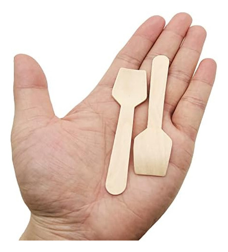 Mini Cucharas De Madera, 4 Pulgadas, 200 Unidades, Cucharas