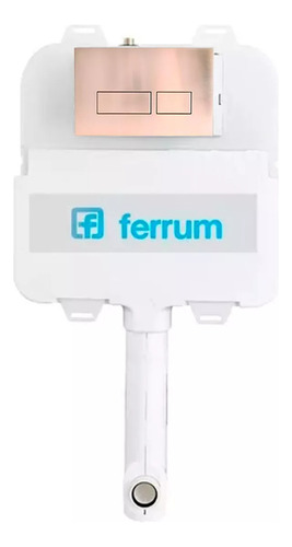 Depósito Embutir Ferrum D92te Tapa Doble Tecla Niquel Vta51