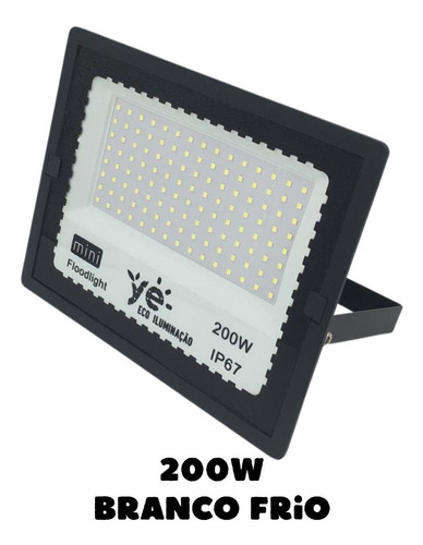 Mini Refletor Holofote Led Smd Ip67 Iluminação + Forte 200w