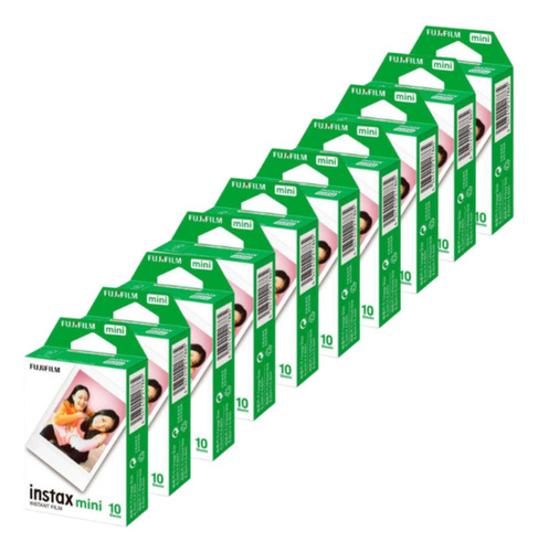 Kit Filme Instax Mini Fujifilm - Pack Com 100 Unidades