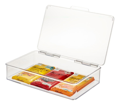 Caja Organizadora Apilable De Plástico Transparente 7.26x10.