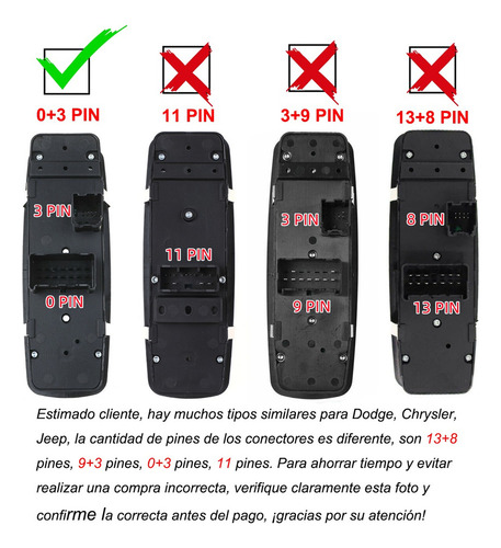 A2 Interruptor De Ventana For 2008 Y 2009 Town & Country