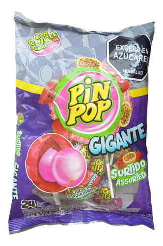 Pin Pop Gigante Surtido X 24und - Unidad a $442