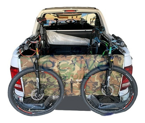 Funda Compuerta Porta Bicicleta Camuflada Amarok Hilux Range