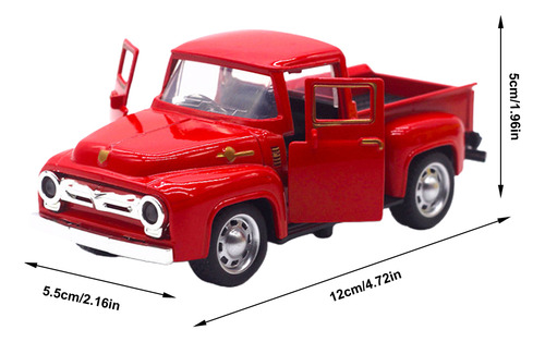 Camioneta Roja Modelo 1:32 Navidad