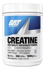 Creatina monohidratada GAT Sport Essentials en polvo Sin sabor x 1kg