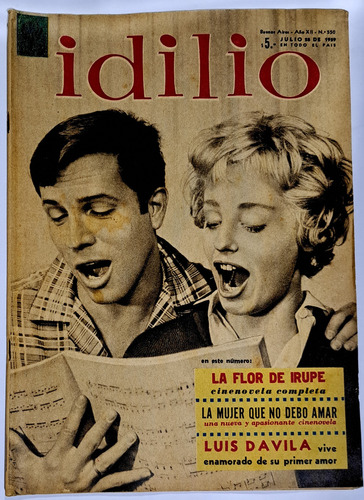 Idilio / N° 550 / Año 1959/ Luis Davila Y Dora Baret