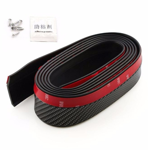 Saia Spoiler Borracha Tuning Samurai Original Cor Carbono