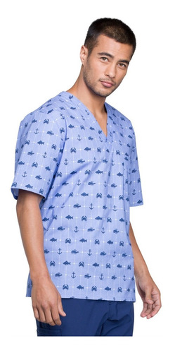 Top / Polera Clinica Hombre Cherokee Print 675 Talla Grandes