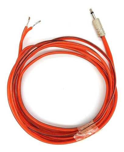 Imagem 2 de 4 de Cabo Caixa Som Vermelho /preto P2 X Fio Descascado Borne 2m