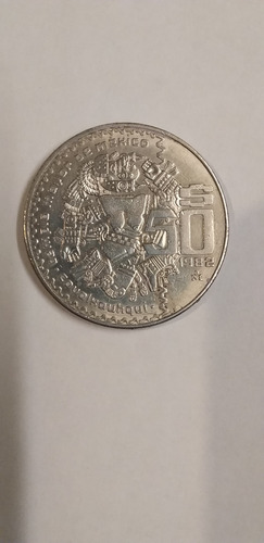 Moneda Coyolxauhqui 50 Pesos Año 1982