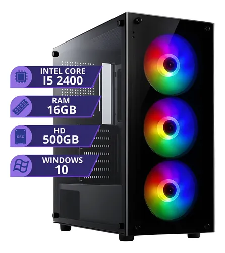 Pc Gamer Computador Cpu Intel I5 Hd 500gb Memoria Ram 16gb