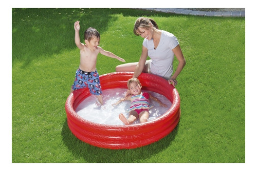 Imagen 3 de 3 de Pileta inflable redonda Bestway 51025 de 122cm x 25cm 140L roja